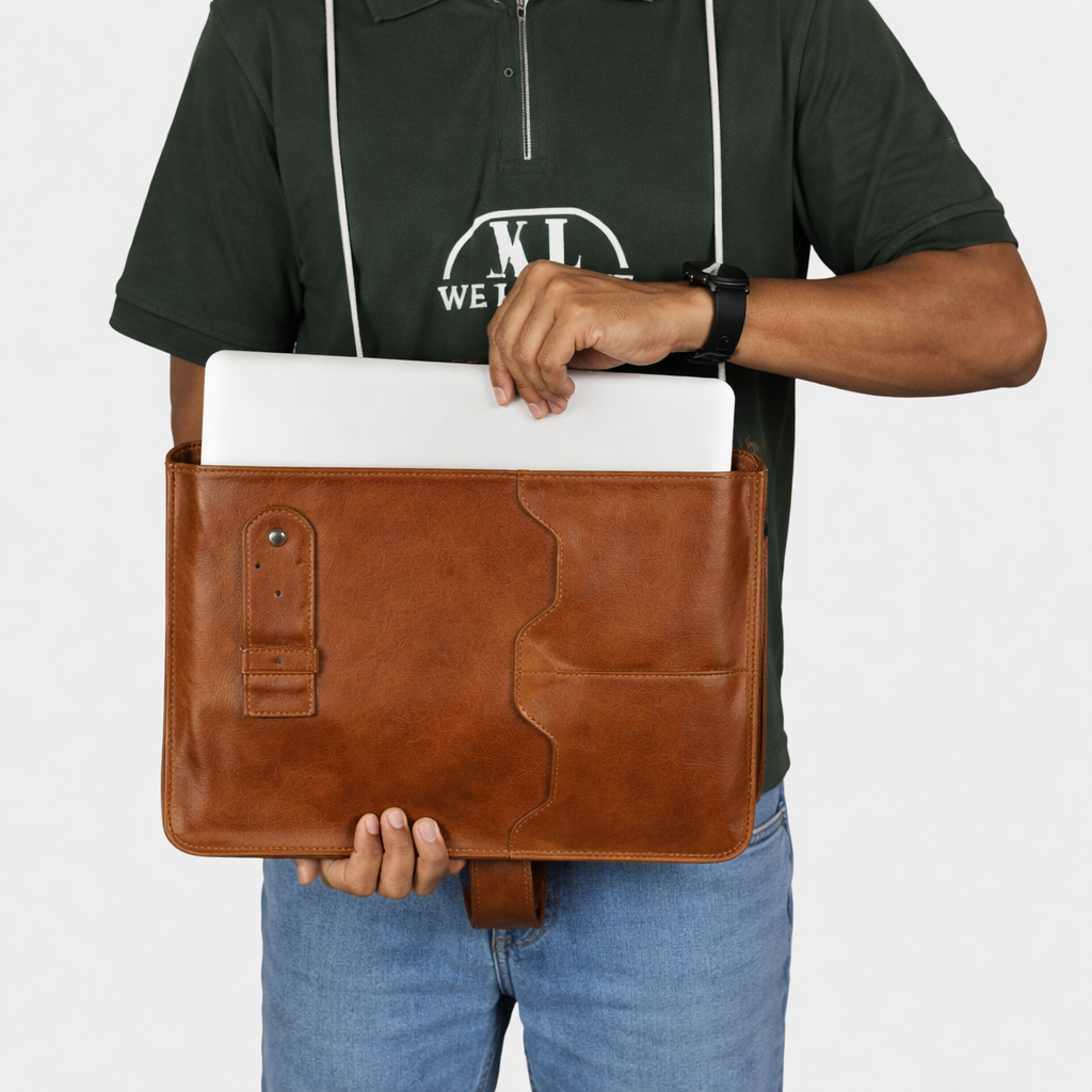 Handcrafted Leather Laptop File