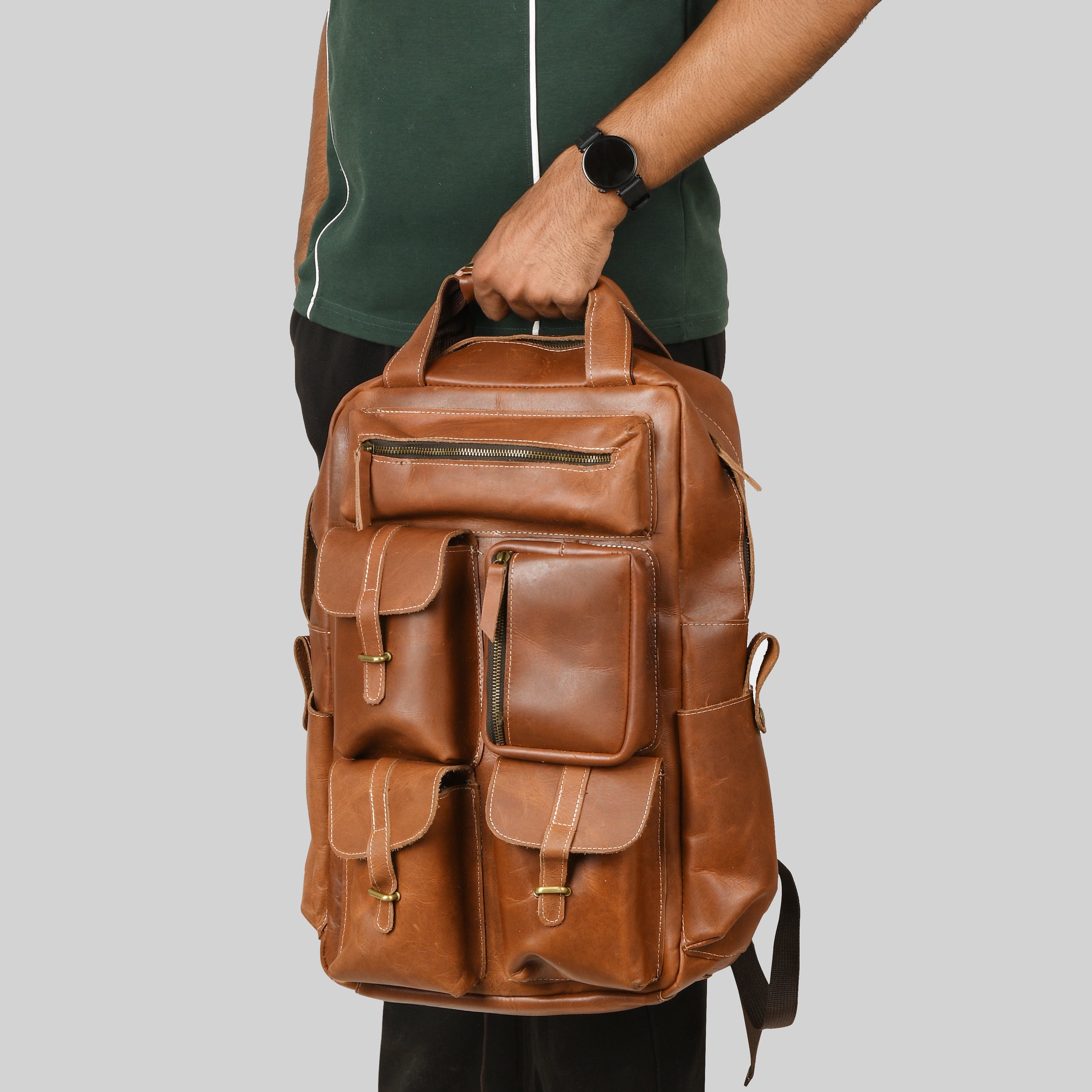 Leather Hush Premium Leather Backpack