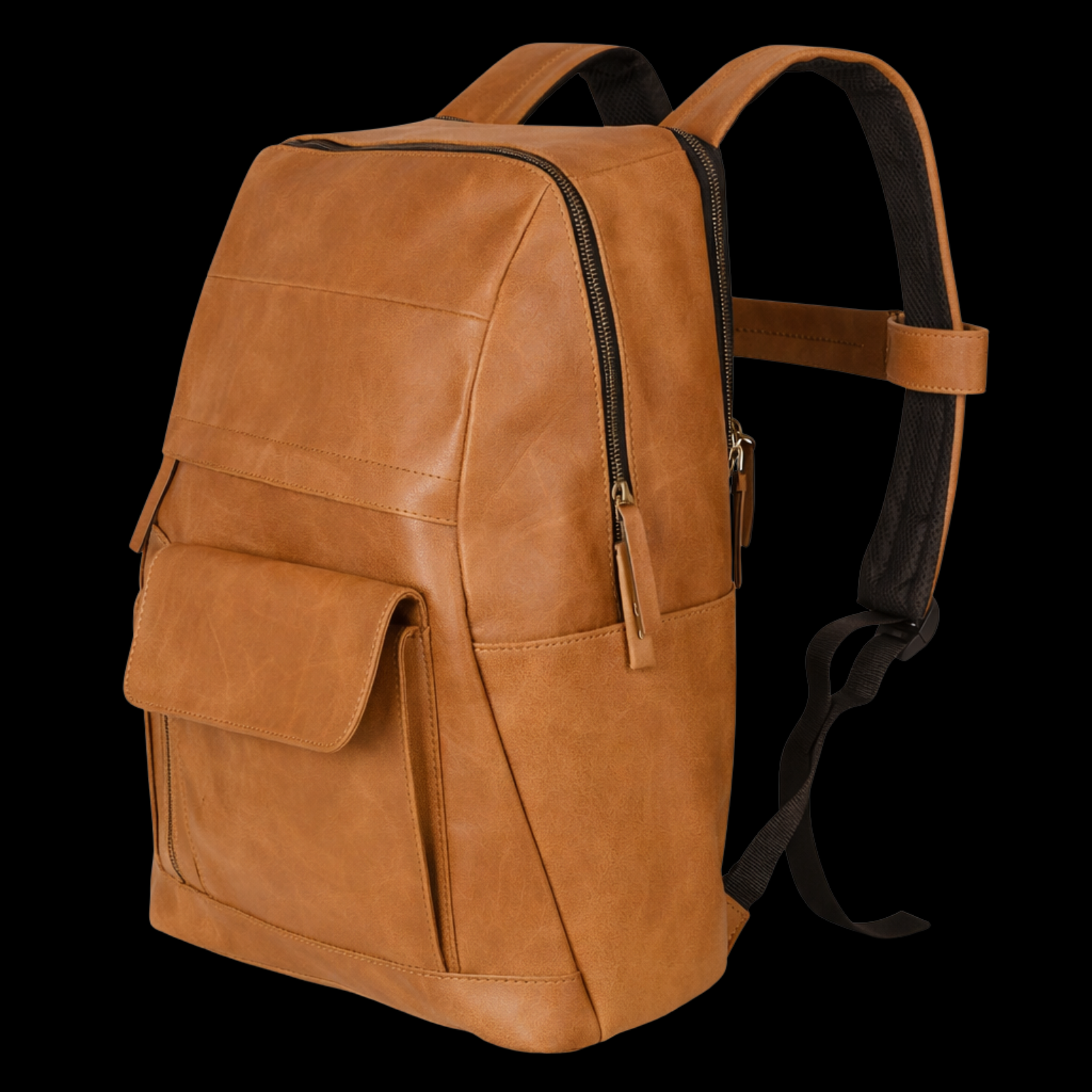 LeatherHush Premium Buffalo Leather Backpack