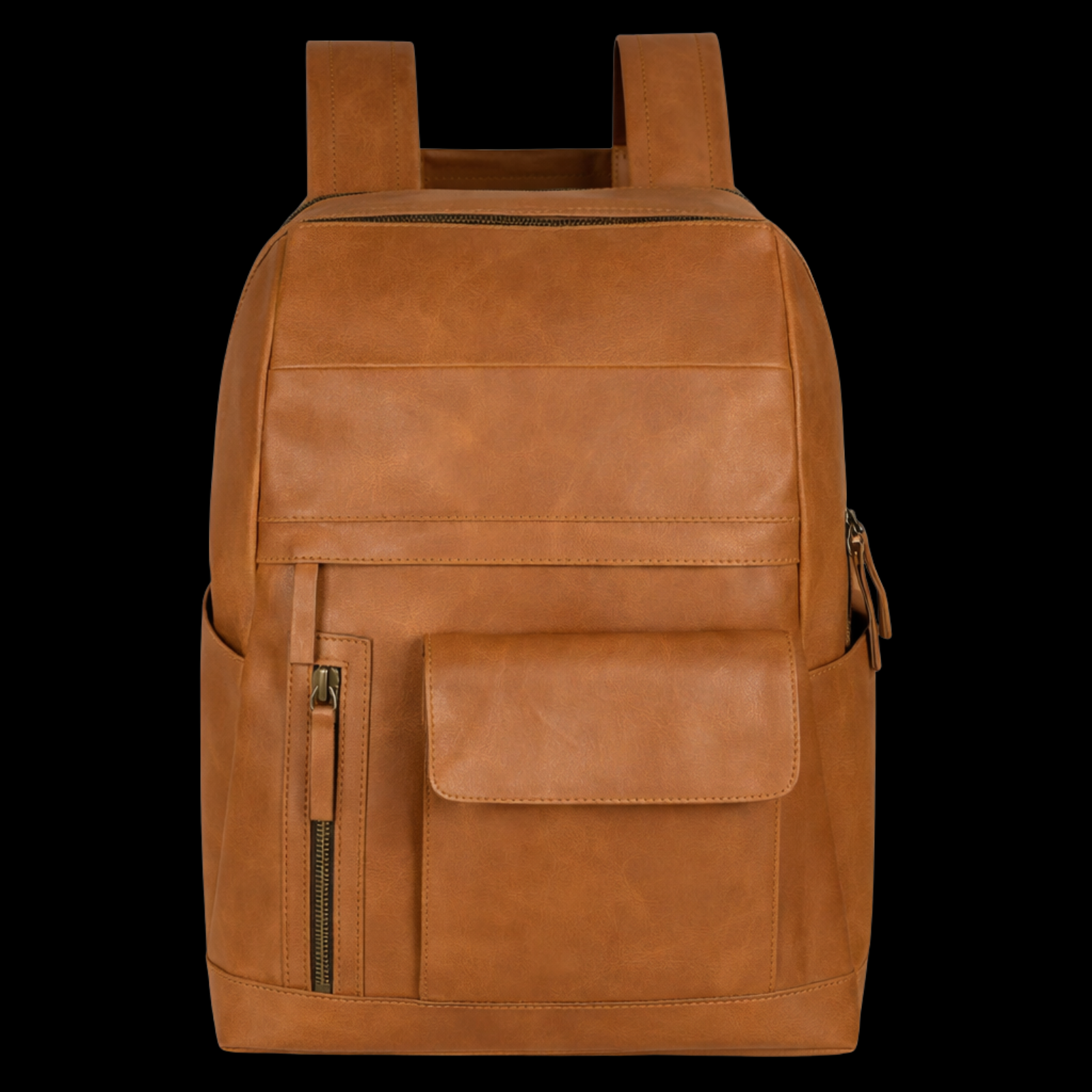 LeatherHush Premium Buffalo Leather Backpack