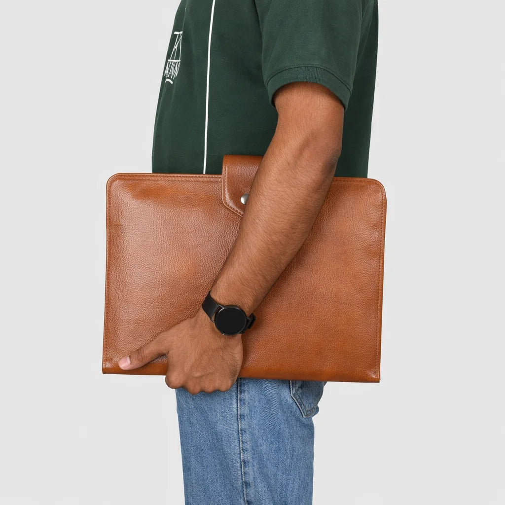 Handcrafted Leather Laptop File