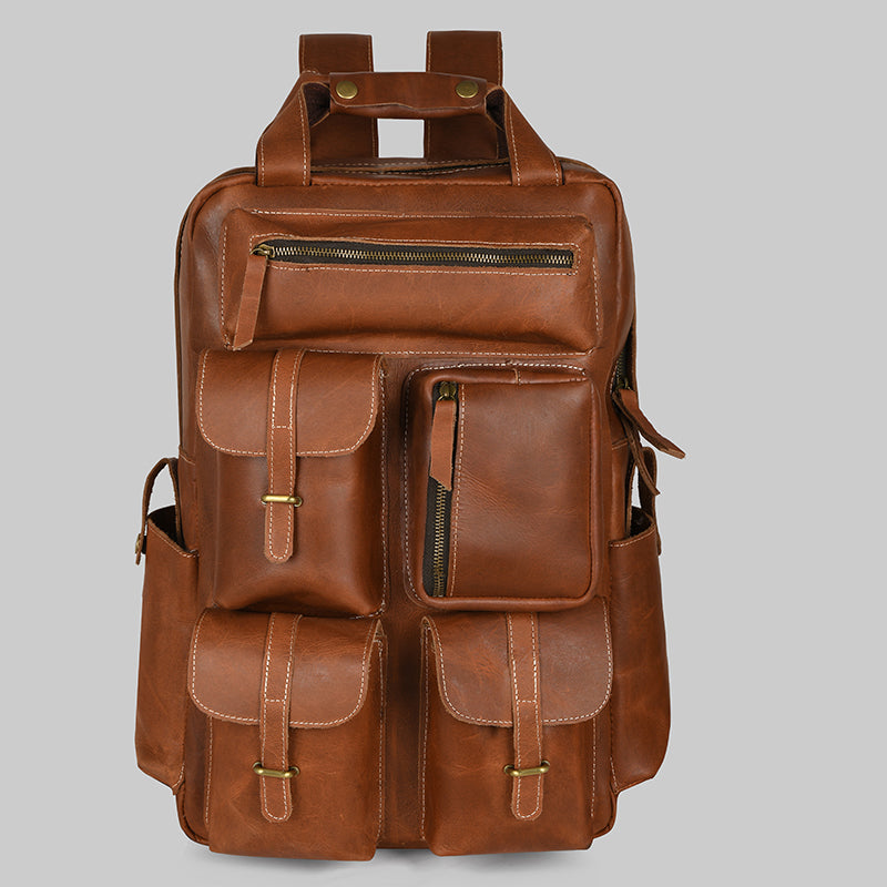 Leather Hush Premium  Leather Backpack