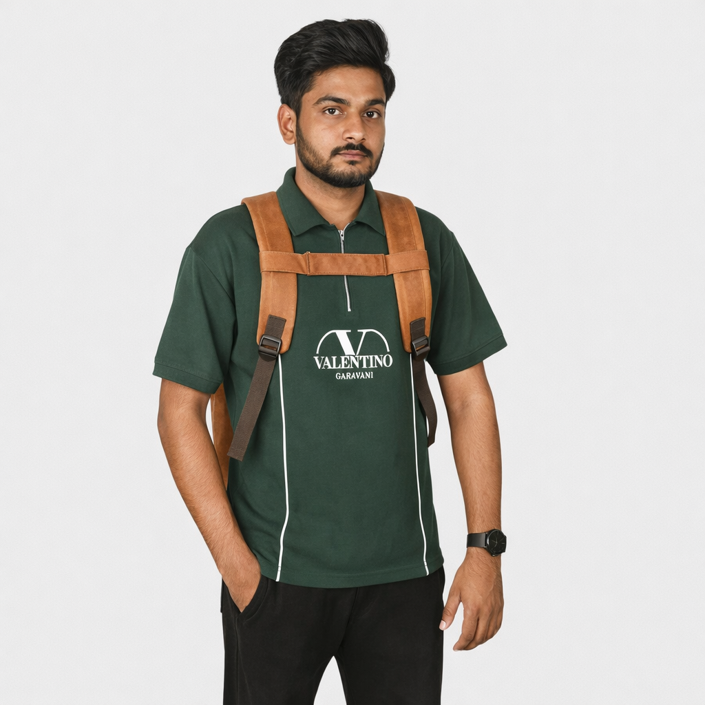 LeatherHush Premium Buffalo Leather Backpack