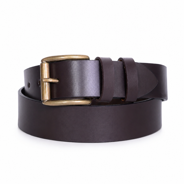 The Aged Frontier Buffalo Leather Belt