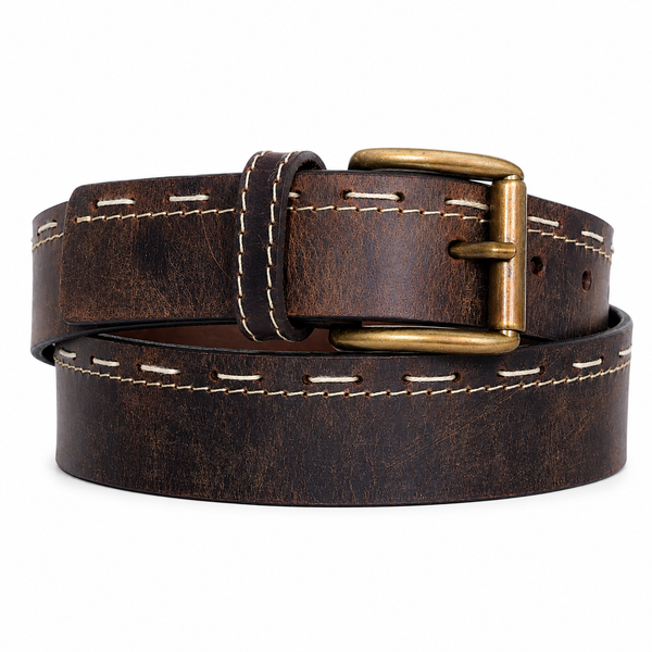 The Legacy Bound Buffalo Leather Belt