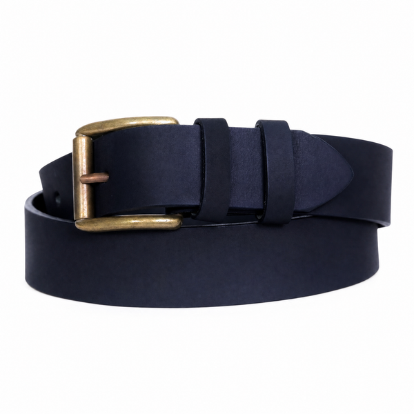 Old‑World Honor Buffalo Leather Belt