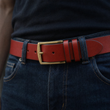The Valmont Buffalo Leather Belt