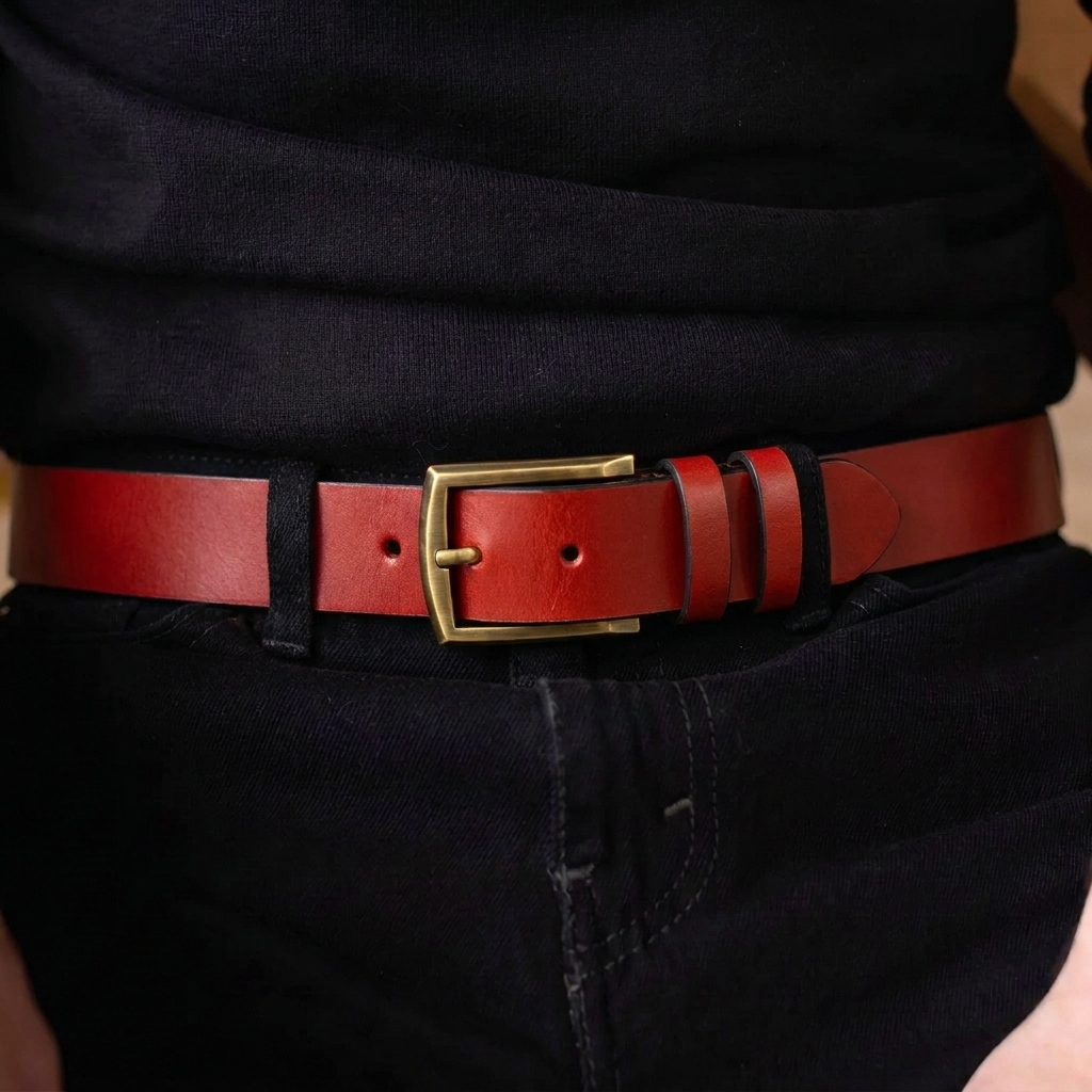 The Valmont Buffalo Leather Belt