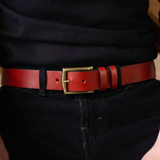 The Valmont Buffalo Leather Belt