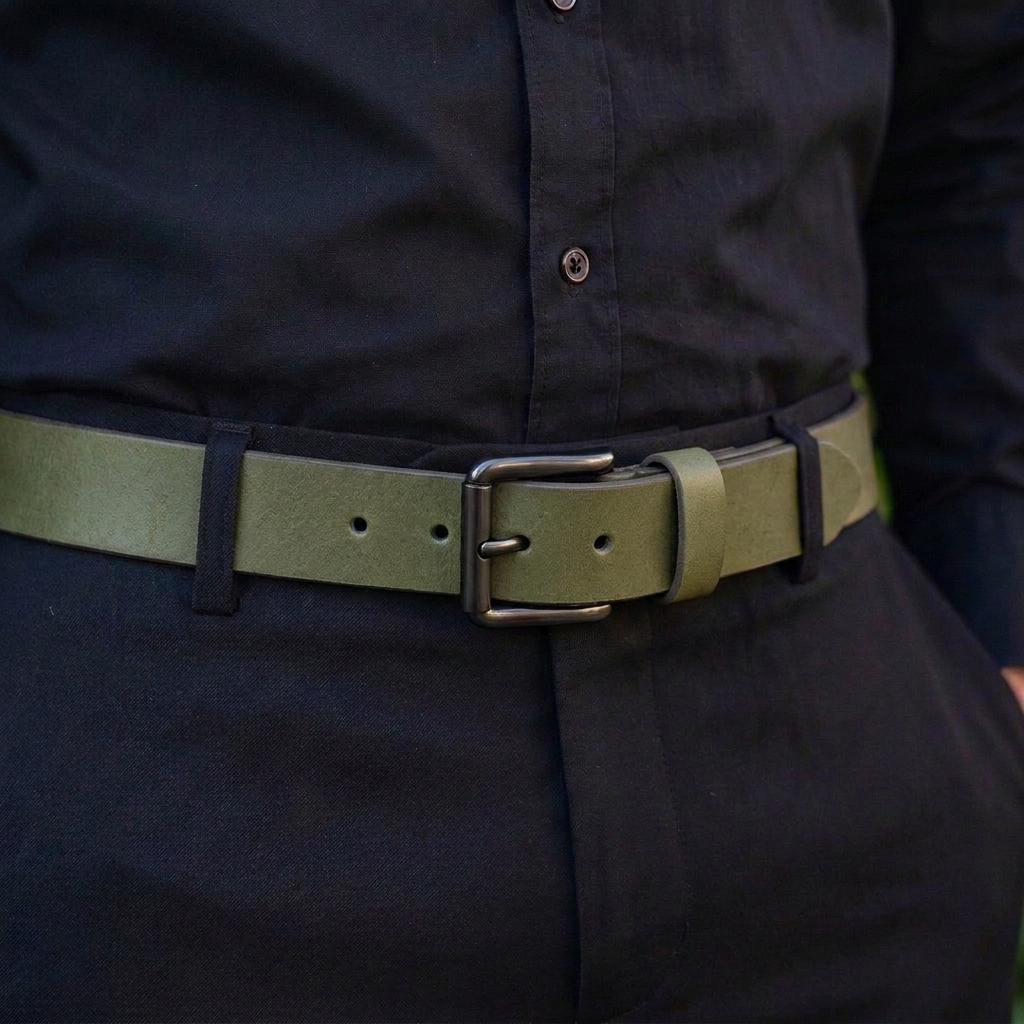 The Ashford Buffalo Leather Belt