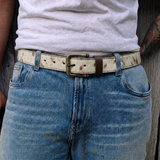 The Aspen Hair-On-Hide Cowhide Leather Belt